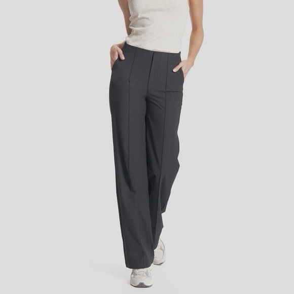 NEW Vuori Meta Wide Leg Pants Long Grey - Picture 2 of 6